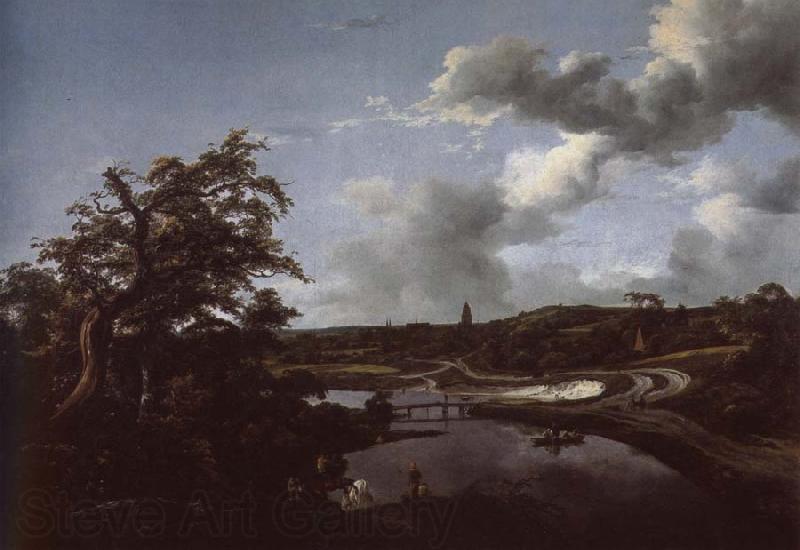 Jacob van Ruisdael Banks of a River France oil painting art